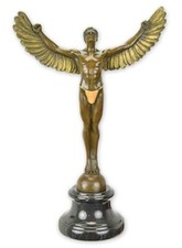 Scultura In Bronzo Icaro Su