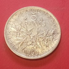 Francia Moneta 5 Franchi 1960