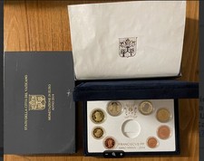 NL*Vaticano Papa FRANCESCO Divisionale 2014 8 valori PROOF SENZA 50 EURO ORO AR