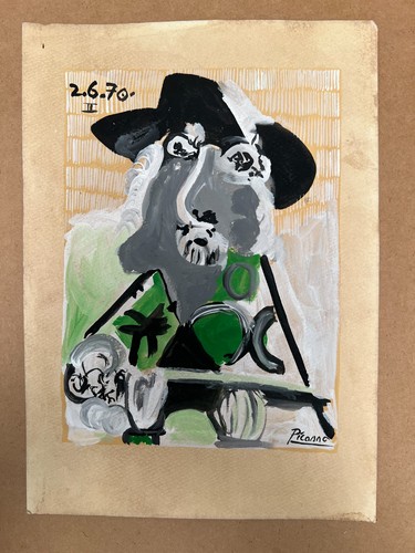 Pablo picasso disegno carta - pablo, su