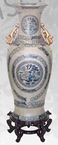 Vaso cinese tavolo terra - vaso,