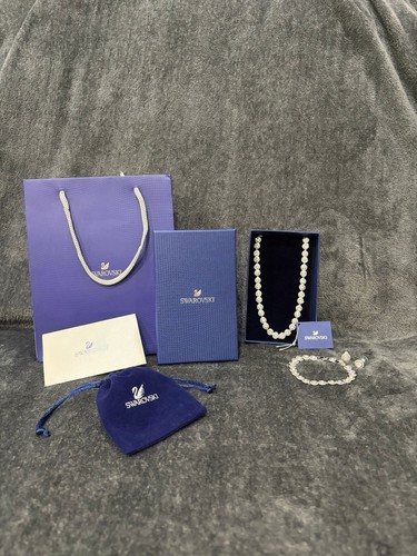 Swarovski parure donna argento