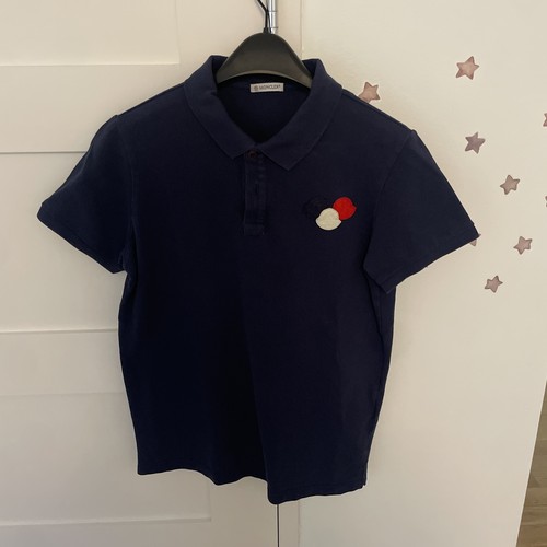Moncler navy polo - moncler, triple