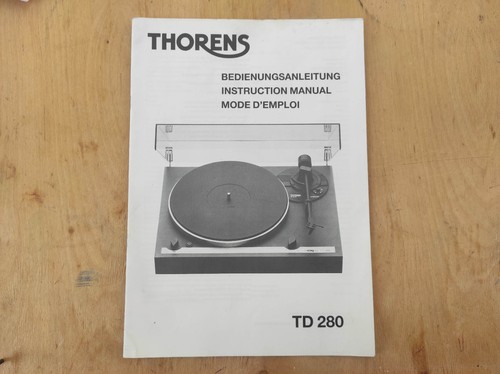 Thorens 280 segni usura - segni,