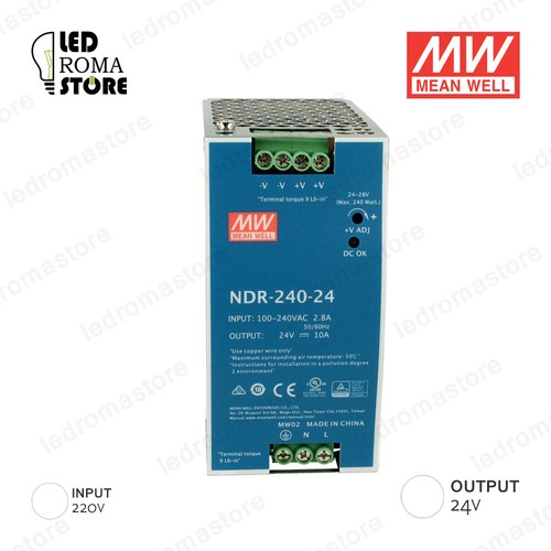 Alimentatore barra din - alimentatore, 240w
