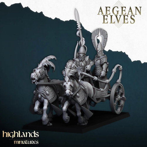 Aegean elf chariot 28mm - aegean,