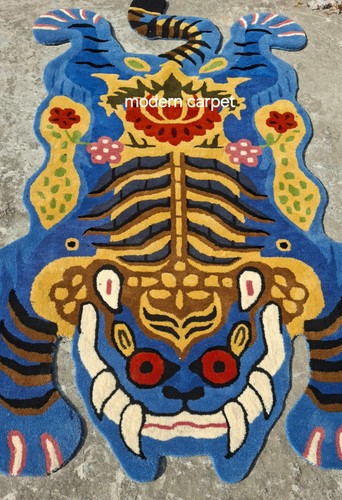 Tappeto tigre tibetana blu