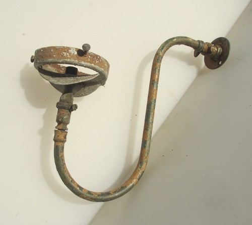 Victorian brass gas wall light - brass,