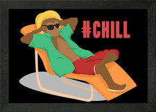 Chill Funny Summer Vaca poster