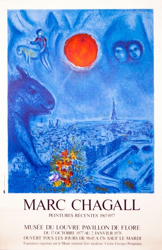 Marc chagall soleil sur - marc,