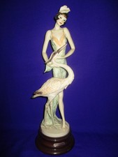 Capodimonte Giuseppe Armani Florence  Elegant Lady Heron  Figurine