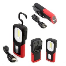 LAMPADA TORCIA LAVORO CALAMITA PORTATILE LED RICARICABILE BASE MAGNETICA GANCIO