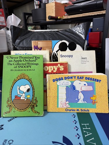 Vintage lot peanuts books - peanuts,