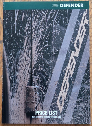 Land rover defender brochure - land,
