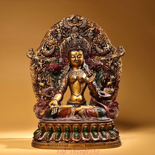 Statua bodhisattva tara bianca - tara,