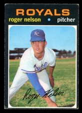 1971 TOPPS OPC O PEE CHEE BASEBALL #581 Roger Nelson EX+ carta Kansas City Royals