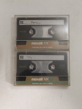 Lotto 2x MAXELL MX 60 90 1986 METAL TIPO IV 4 musicassette vergini cassette