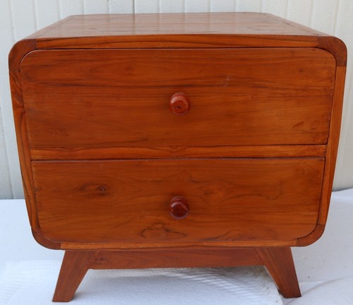Comodino teak massello - teak,