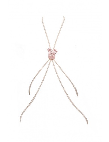 Collana corpo perle - , peach