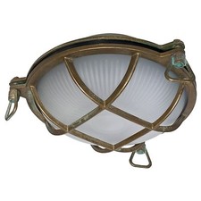 Lampada nave ottone massiccio