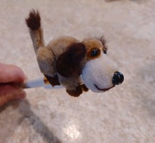 Peluche cane clip abbraccia matite pincher 1979 vintage