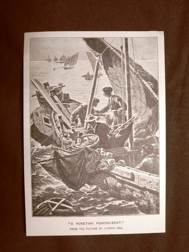 Una barca pesca veneziana - una,