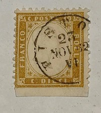 Regno Italia 1852 Cent.10 Non