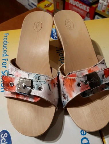 Scholl zoccoli legno - in,
