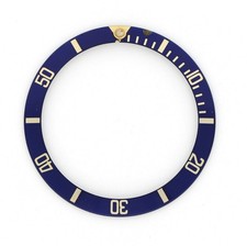 Rolex Submariner 16613 inserto ghiera bezel insert blu e oro B315-16808-182-A1