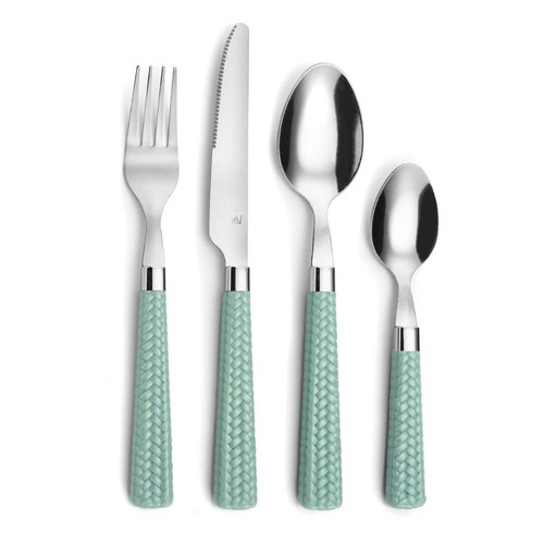 Set cubiertos acero - 24,