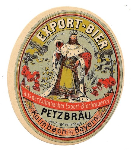Vecchia etichetta birra