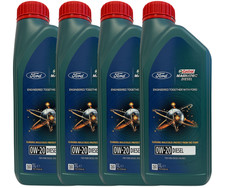 4 LITRI Olio Motore Castrol Ford Magnatec 0w20 Diesel  Meets Ford WSS-M2C952-A1