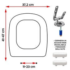 SEDILE COPRIWATER COMPATIBILE IDEAL STANDARD TESI NEW BIANCO