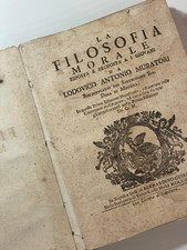 MURATORI - LA FILOSOFIA MORALE - NAPOLI 1777 - Brossura Coeva - Settecent