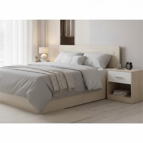 Set comodini moderni beige - 2,