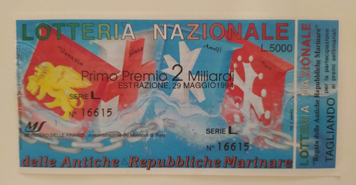 Biglietto lotteria - 50°,