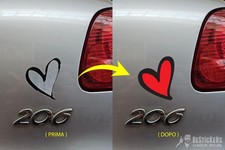 1 adesivi cuore compatibile