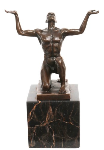 Scultura bronzo uomo - scultura,