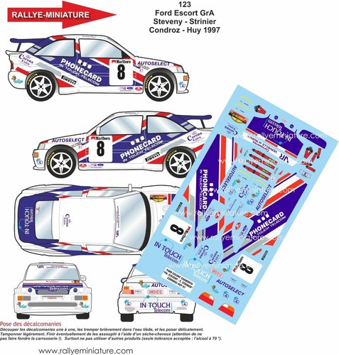 Decals ref 0123 ford - 1/43,