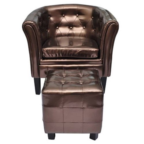 Poltrona chesterfield ecopelle