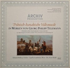 Telemann - Musica Popolare Polacca-Hanak / Kurt Redel - LP