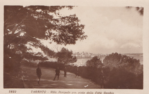 Cartolina taranto villa - di,
