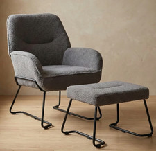 Poltrona a sdraio grigia