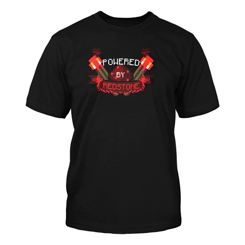 Maglietta minecraft powered - minecraft,