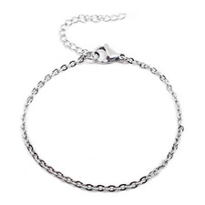 Bracciale catena acciaio - bracciale,