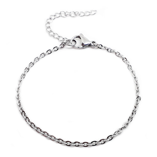 Bracciale catena acciaio - bracciale,