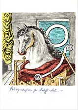GlORGIO DE CHIRICO lettera "O" litografia firmata numerata timbrata Bolaffi Arte