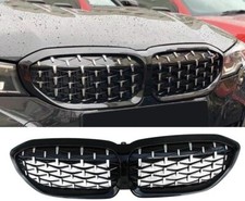 GRIGLIA Diamantata per BMW Serie 3 (2019-2022) G20-G21 pre-restyle Nero/Cromato