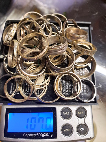 107 grammi fedine argento 925
