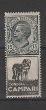 1924 REGNO ITALIA PUBBLICITARI 15 CENT CORDIAL CAMPARI 1 V. NUOVO MLH MF125785